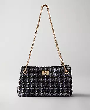 Tweed Twist Snap Clutch | Ann Taylor (US)
