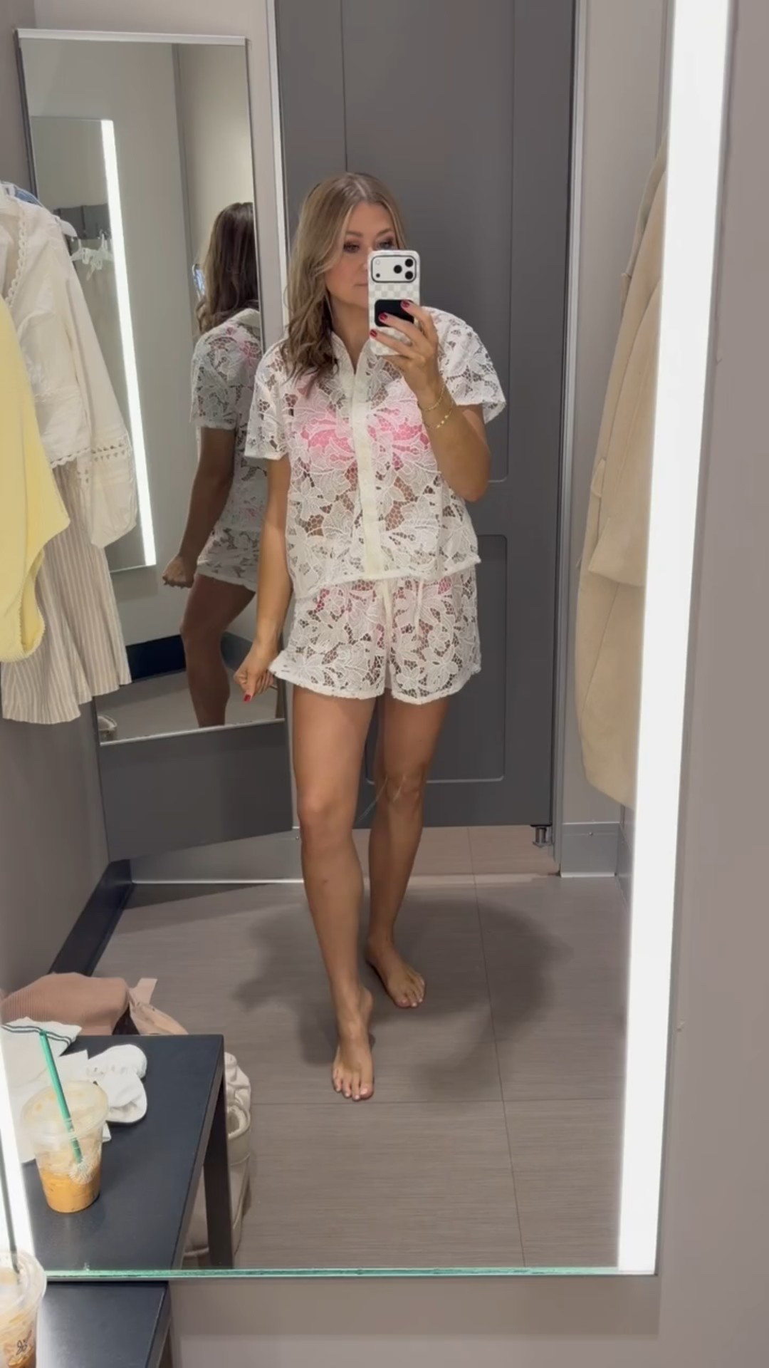 This crochet swimsuit set with matching shorts and top is such a cute beach and vacation look. I love how the crochet detail gives it that effortless, laid back feel while still looking put together for pool days or walking around on vacation.
crochet swimsuit set, crochet cover up set, beach outfit women, matching swim cover up, vacation beach outfit, resort wear for women, poolside outfit idea, tropical vacation style, summer beachwear, chic swimwear set, SavannahK

#LTKSwim #LTKTravel #LTKmomlife