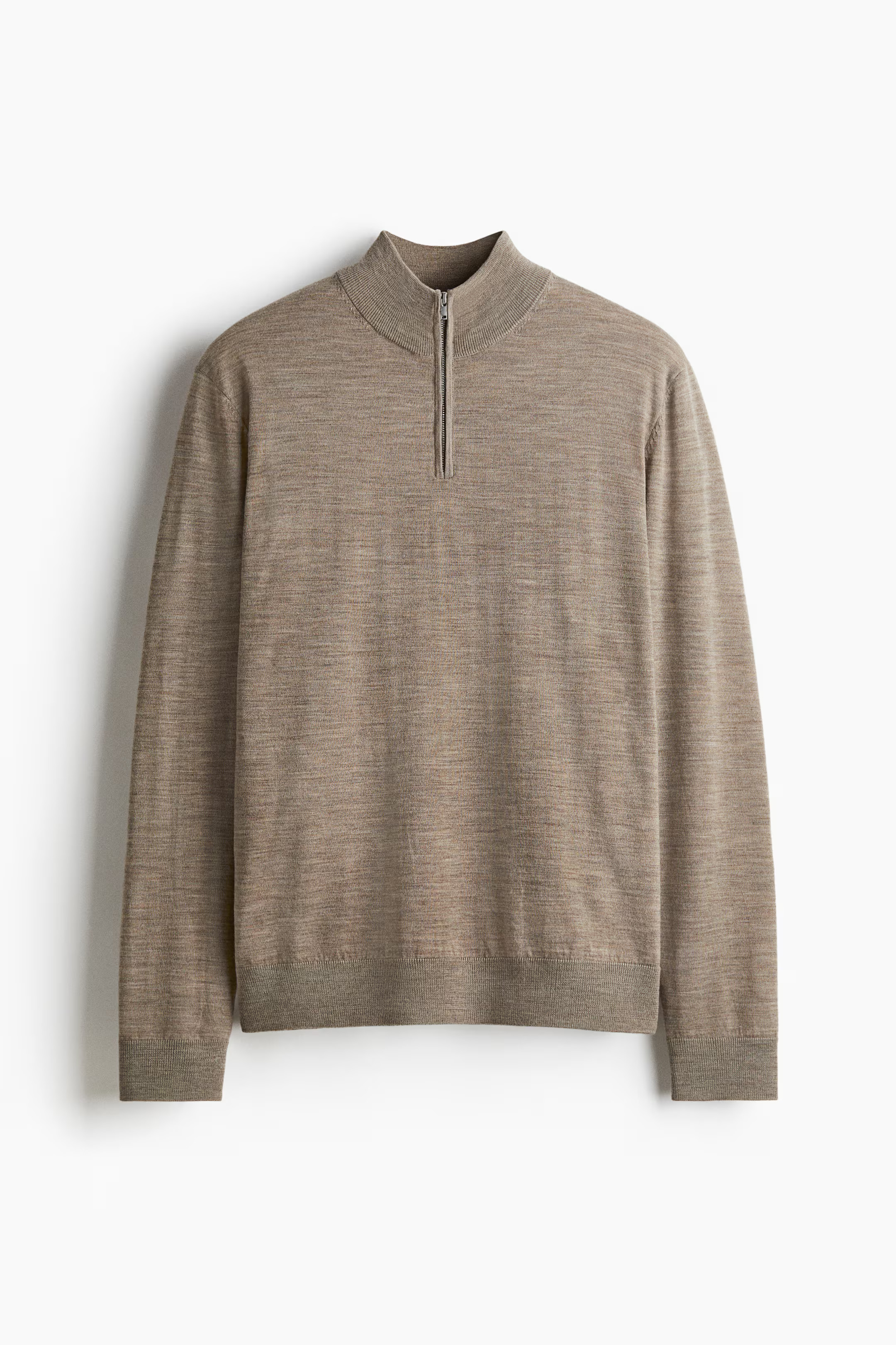 Regular Fit Zip-top merino wool jumper | H&M (UK, MY, IN, SG, PH, TW, HK)