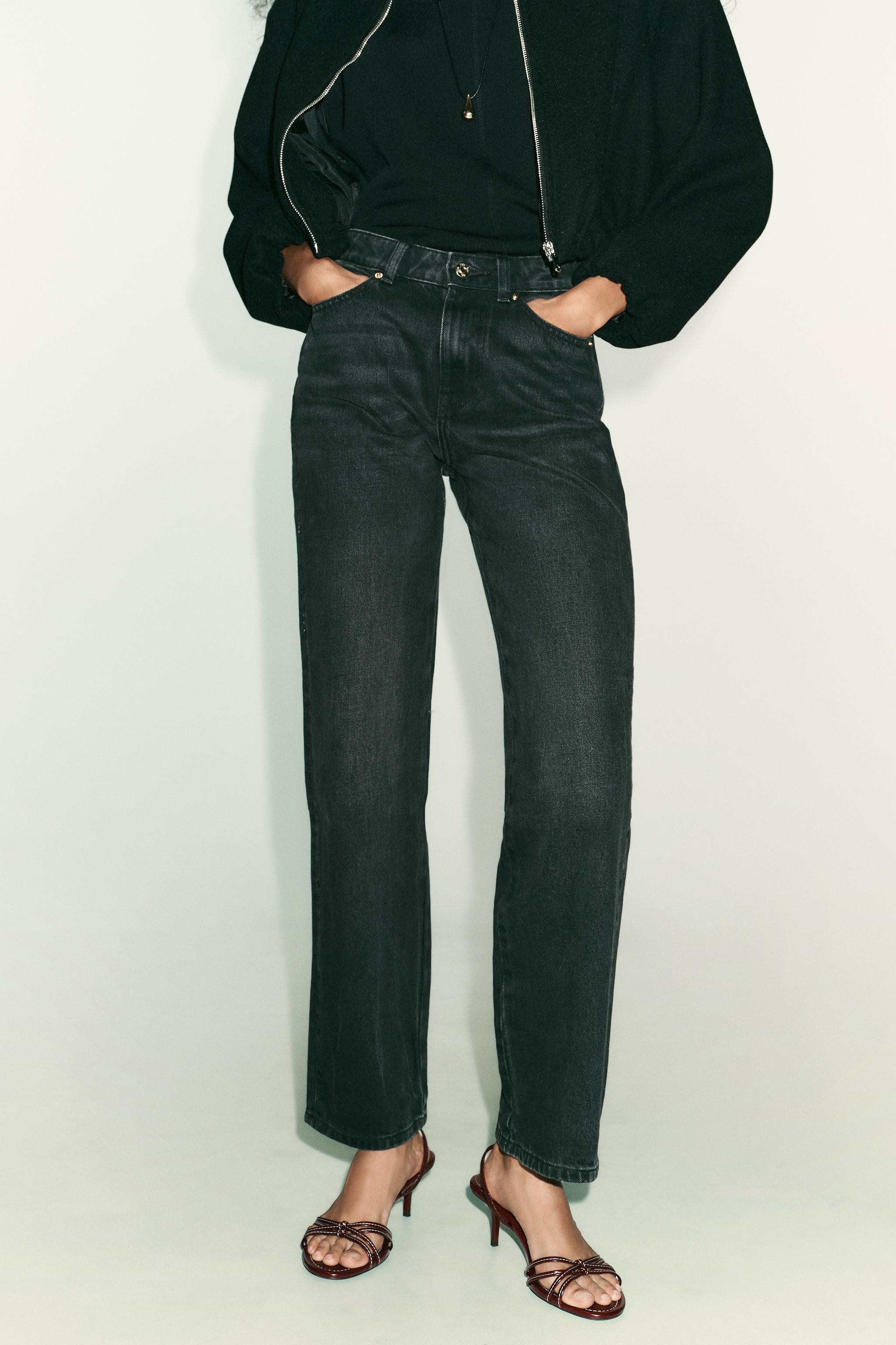 Z.03 REGULAR FIT HIGH-WAIST LONG LENGTH JEANS | Zara US
