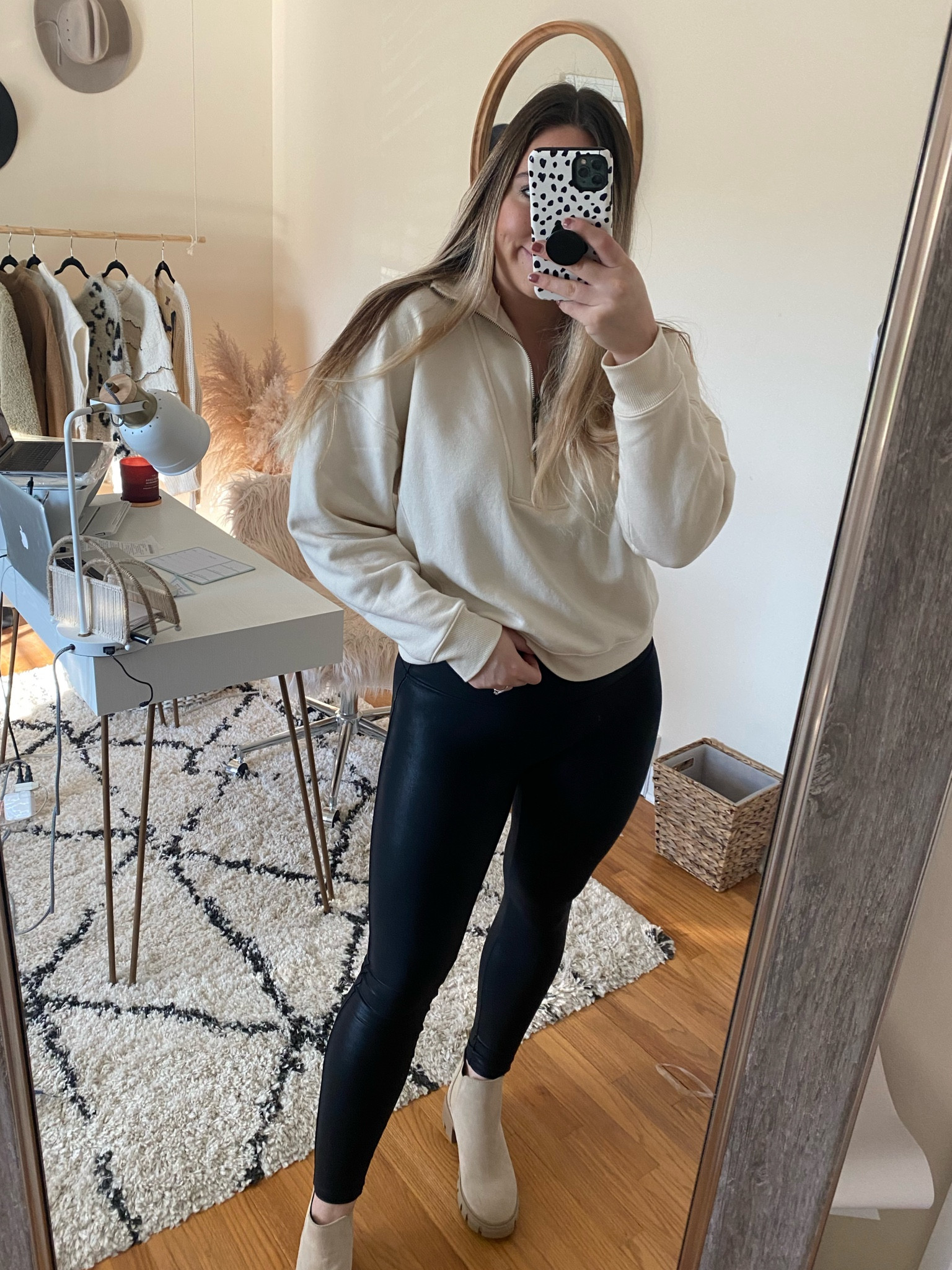 Spanx faux leather leggings 
Use code LTXSPANX to save 10%

#LTKstyletip #LTKsalealert #LTKfit