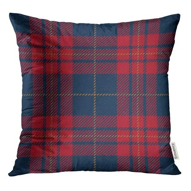 STOAG Seamless Blue and Red Tartan Plaid Scottish Pattern Checkered Flannel Throw Pillowcase Cush... | Walmart (US)