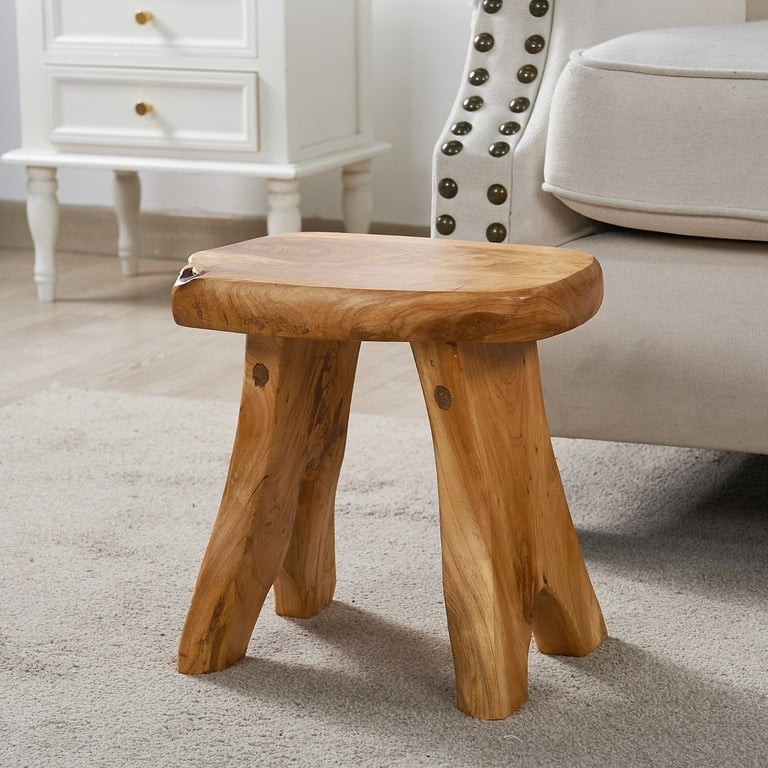 Greenage Rustic Cedar Roots Stool, 13.5"x10"x12.2"H | Walmart (US)