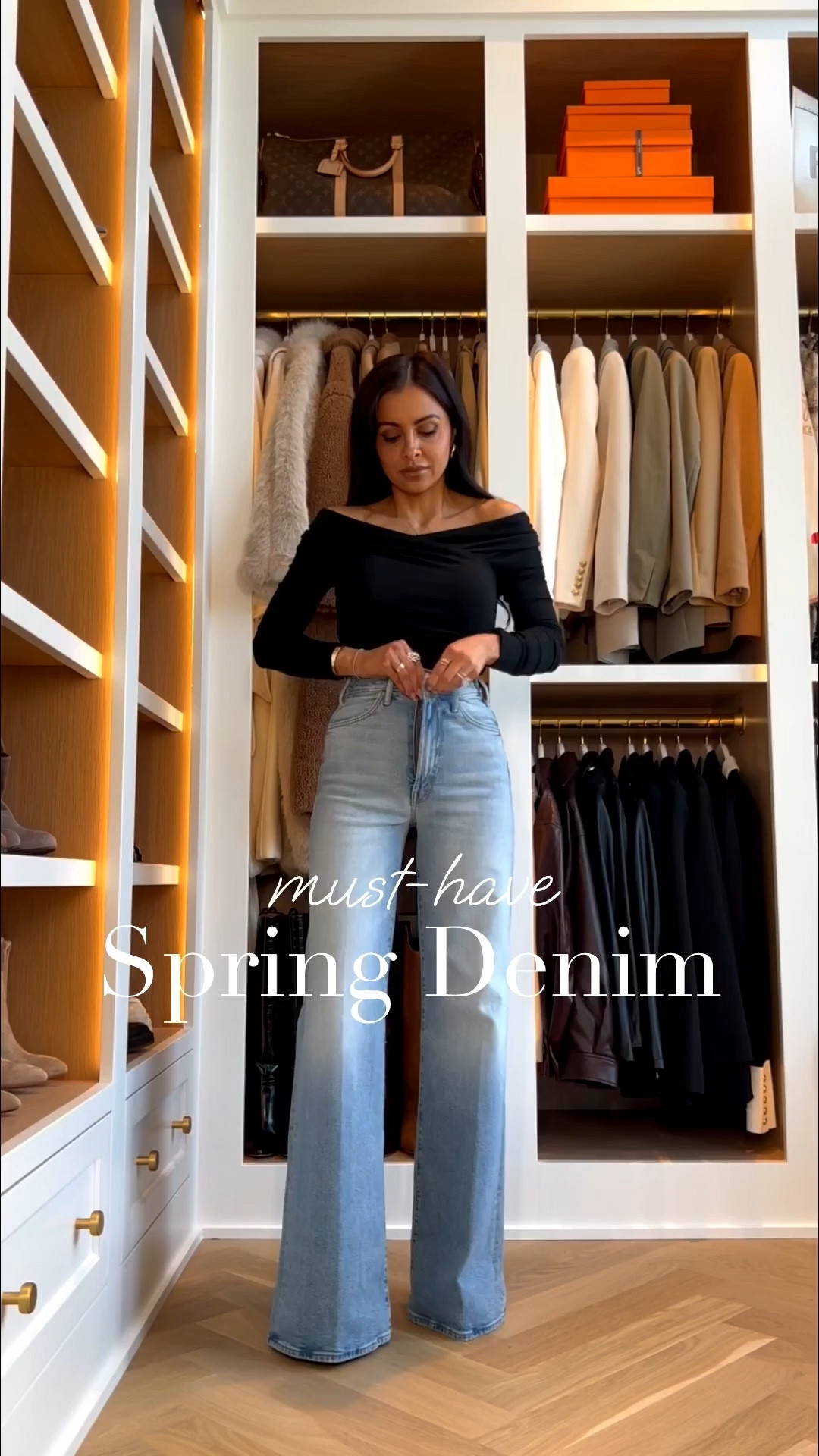 Most flattering light wash denim and I really can’t get enough! These jeans have that perfect high rise and subtle flare that makes your legs look miles long. This wash feels so fresh for spring and instantly elevates a simple outfit.

Mother jeans wearing size 24 runs TTS
Aritzia white tee - size XS
Zara off the shoulder top - size XS

miamiamine most flattering light wash denim Mother jeans spring denim outfit Aritzia white tee Zara cropped jacket Gucci Giglio bag Amazon designer sunglasses elevated everyday style chic casual look

#LTKPetite #LTKSeasonal #LTKOver40