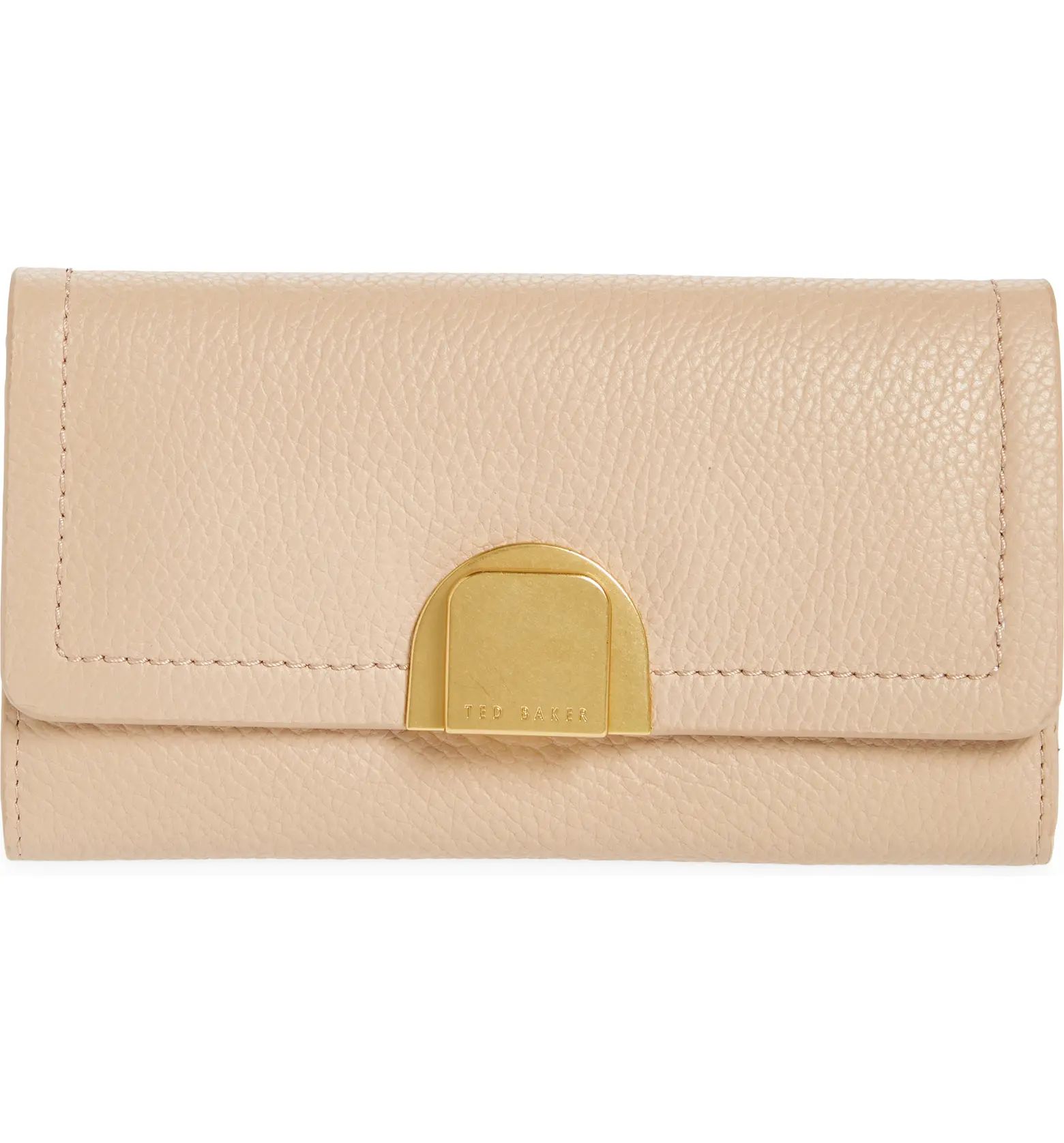 Ted Baker London Imieldi Lock Detail Leather Clutch | Nordstrom | Nordstrom