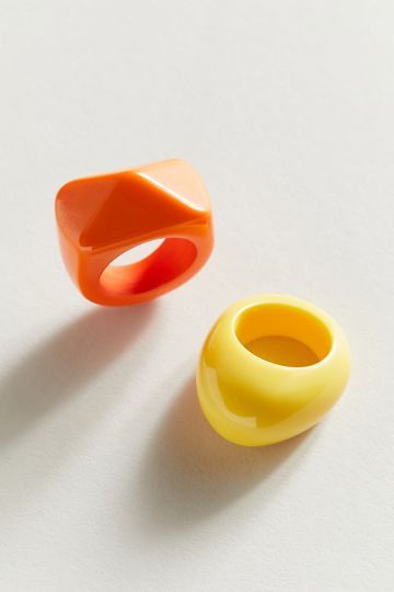 Lola Resin Ring Set | Urban Outfitters (US and RoW)