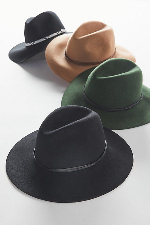 Anna Felt Panama Hat - Black at Urban Outfitters | Urban Outfitters (US and RoW)