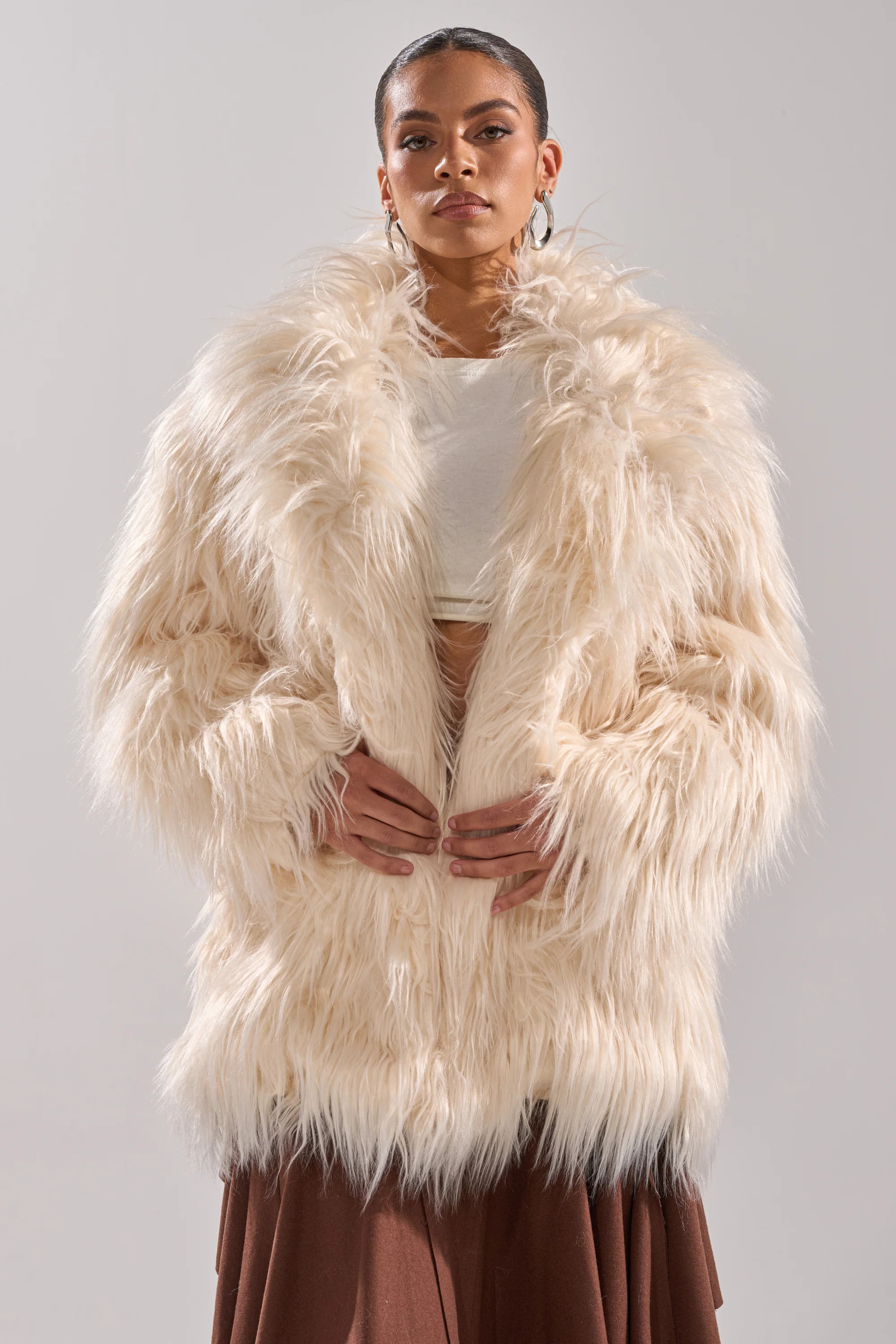 PARK CITY FAUX FUR COAT | AKIRA