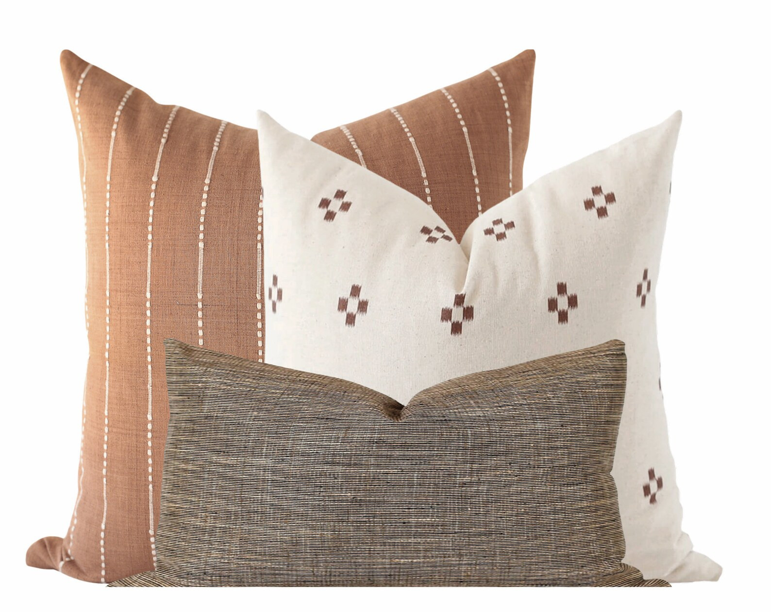 Throw Pillow Covers, Neutral Pillows Cover, Tweed Pillows, Pillow Combination Set, Designer Pillo... | Etsy (US)