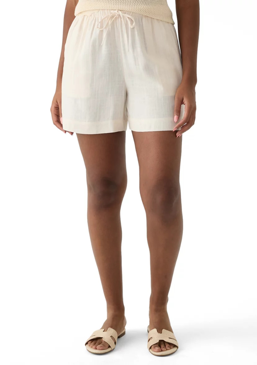 Women's Tie Waist Linen Shorts | Belk