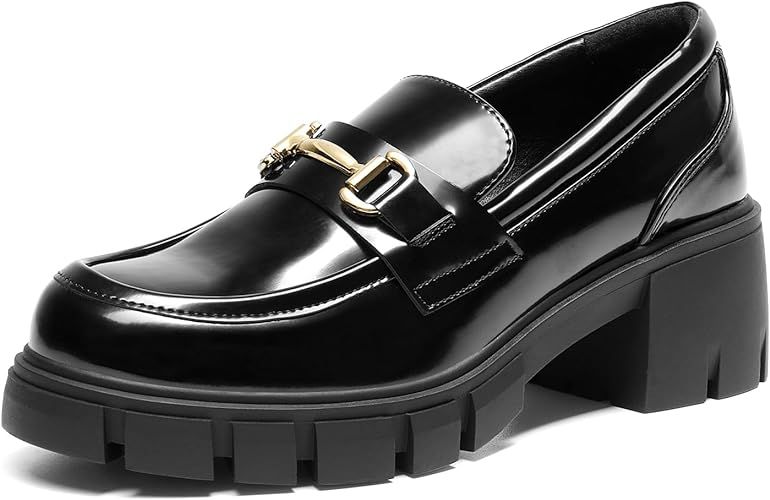 DREAM PAIRS Loafers for Women, Platform Chunky Loafers & Slip On Casual Shoes | Amazon (US)