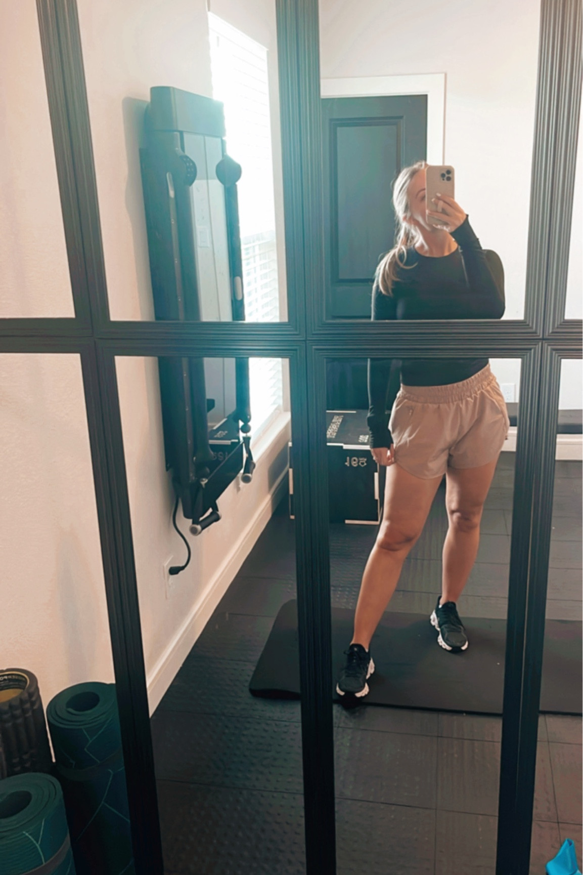 workout outfit & room - LOVE these shorts, high waisted and have a liner in them (I usually cut those out but this one fits great) 

#LTKfit #LTKFind #LTKhome