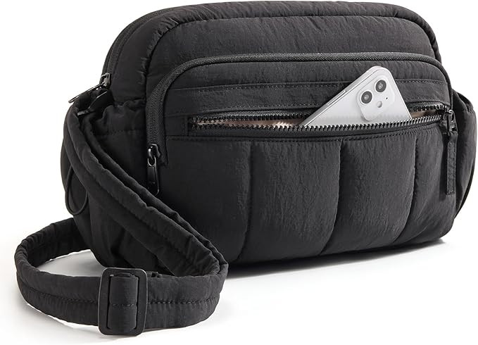 BAGSMART Anti Theft Crossbody Bags for Women Travel Purse, Medium Quilted Puffy cross body bag, H... | Amazon (US)