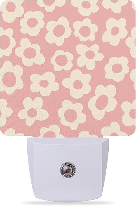 Night Lights Plug into Wall Vintage Groovy Flowers Night Lights Dusk to Dawn Sensor Led Lamp for ... | Amazon (US)