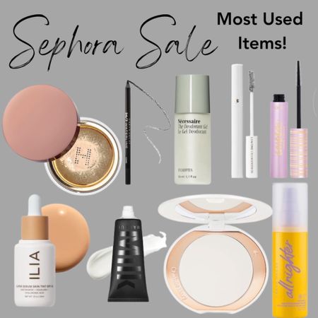 Sephora Sale
Everyday makeup 
Foundation 
Setting powder 
Mascara
Primer

#LTKsalealert #LTKBeautySale #LTKbeauty