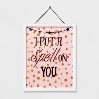 I Put a Spell on You Halloween Wall Sign - Hyde &#38; EEK! Boutique&#8482; | Target