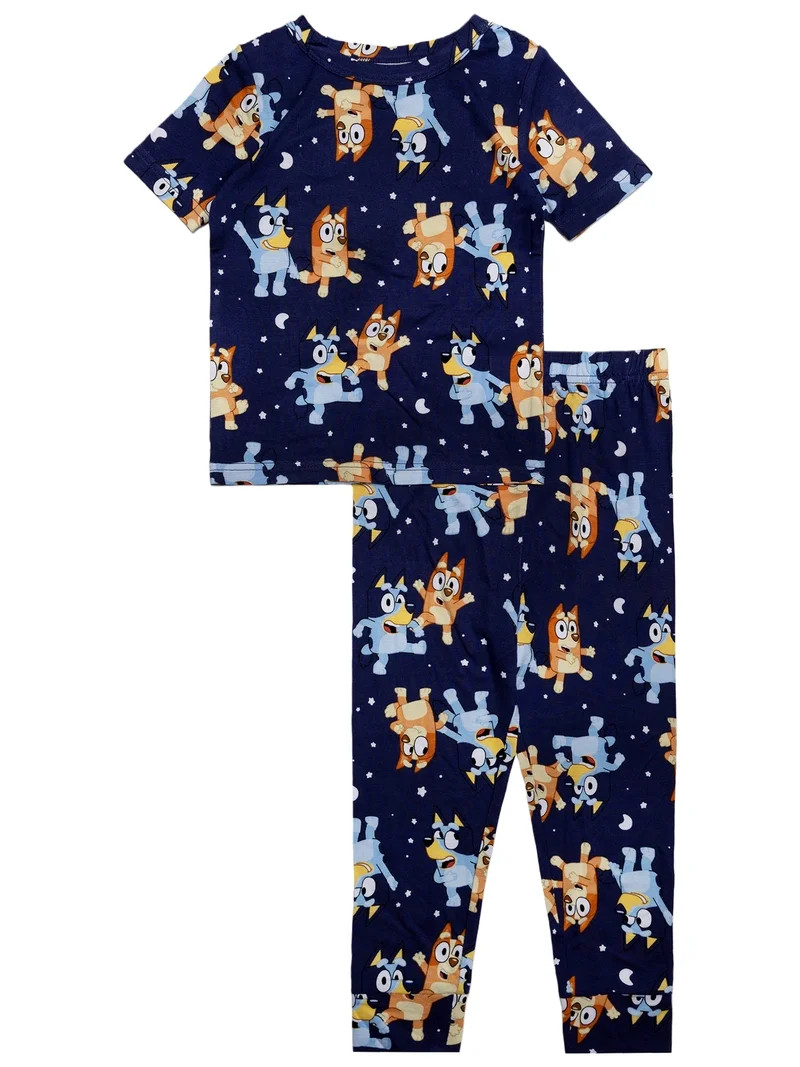 Character Toddler Viscose Unisex 2-Piece Pajama Set, Sizes 12M-5T | Walmart (US)