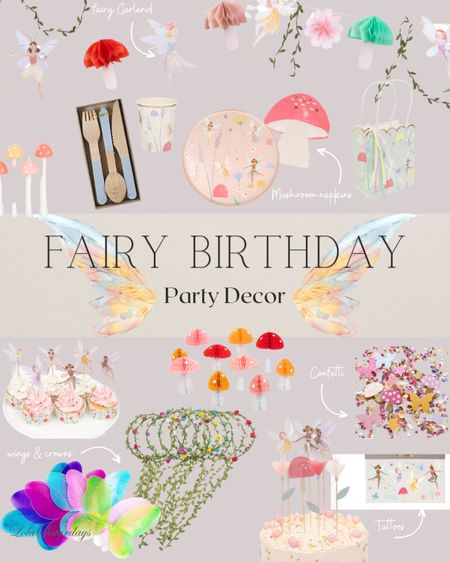 Fairy Birthday Party Decor Ideas (follow on IG for more :) ) #fairies #toddlerbirthday #partydecor #fairyparty 

#LTKparties #LTKfamily #LTKkids