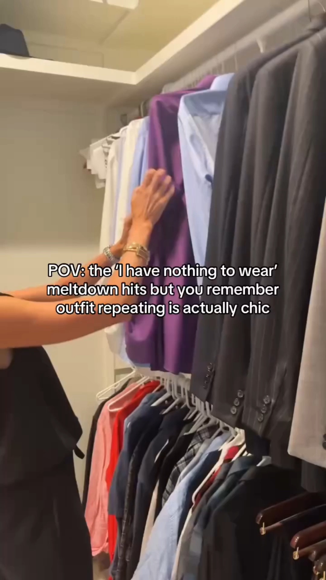Normalize rewearing outfits. 
Normalize shopping your own closet. 
Normalize not buying a whole new wardrobe every season. 

The most stylish people? 
They know how to re-style what they already own ✨ 

#personalstyle #fashiontips #capsulewardrobe #outfitideas #styletips