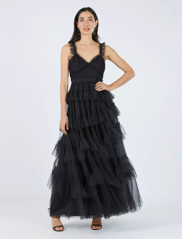 Luna Ruffled Evening Dress curated on LTK