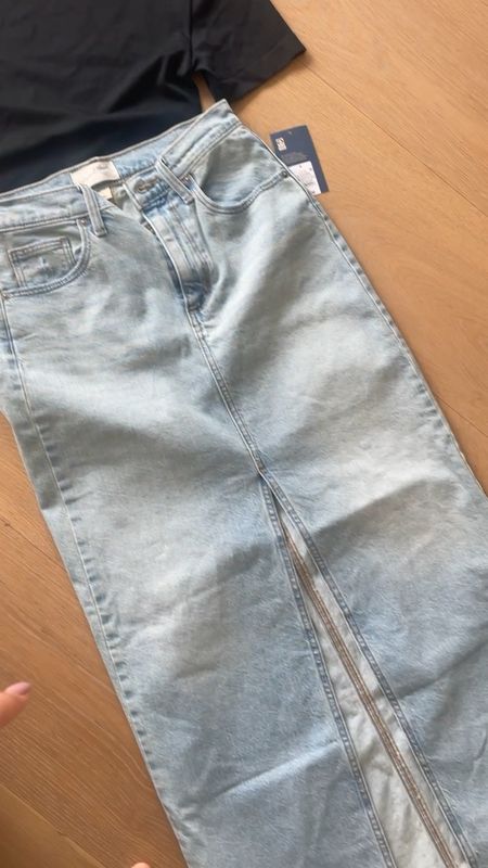 @target buttery soft tops & denim skirt. These jeans are so good too. Size small in top, 4 in skirt & 4 in denim 

#LTKVideo #LTKfindsunder50 #LTKover40