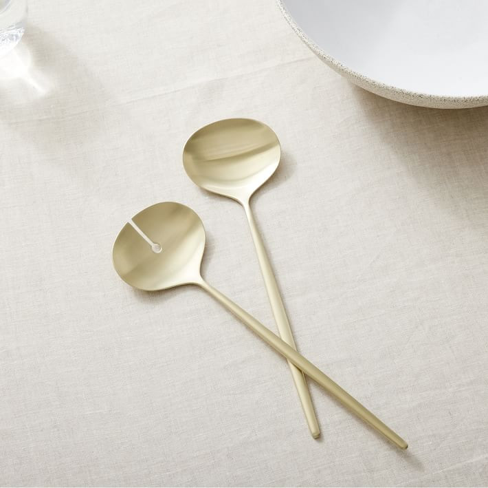 Sidney Stainless Steel Serving Utensils (Set of 2) | West Elm (US)