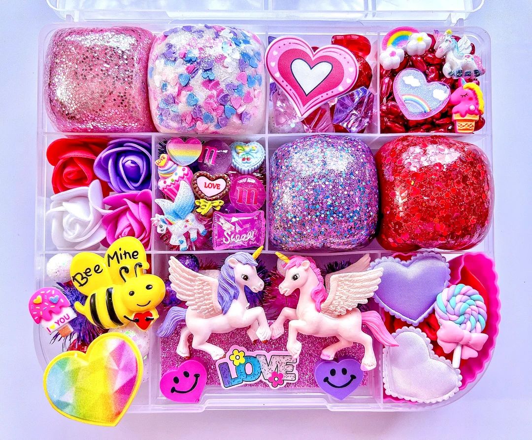 Unicorn Valentine Play Dough kit,Valentines Play dough kit,Play dough kit,valentines day gift for... | Etsy (US)