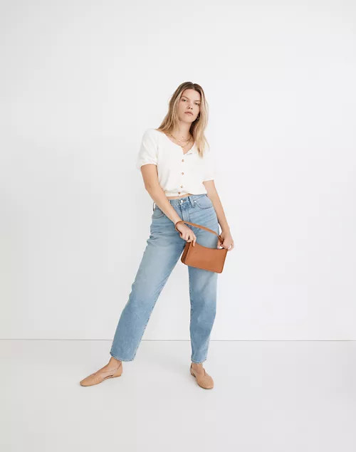 Loop-Terry Button-Front Crop Top | Madewell