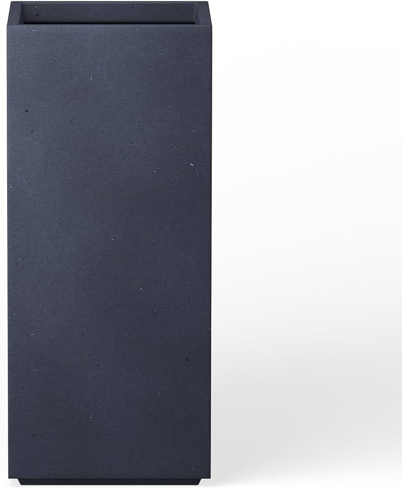 Kante 23.6" H Tall Rectangular Concrete Planter, Modern Square Diameter Plant Pot with Drainage H... | Amazon (US)