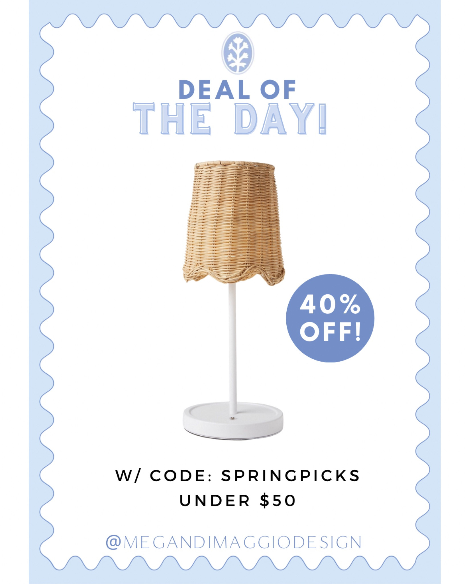 WOW!! not only is my favorite LED cordless scallop wicker table lamp finally back in stock, but now it’s 40% OFF making it under $50 🤯 when you use code: SPRINGPICKS (that’s a better deal than what I paid! 🤣🙌🏻) snag 2 before they go!! 🏃🏼‍♀️

#LTKSaleAlert #LTKFindsUnder50 #LTKHome