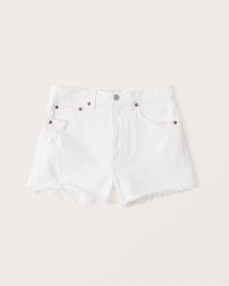 Women's High Rise Mom Shorts | Women's Bottoms | Abercrombie.com | Abercrombie & Fitch (US)
