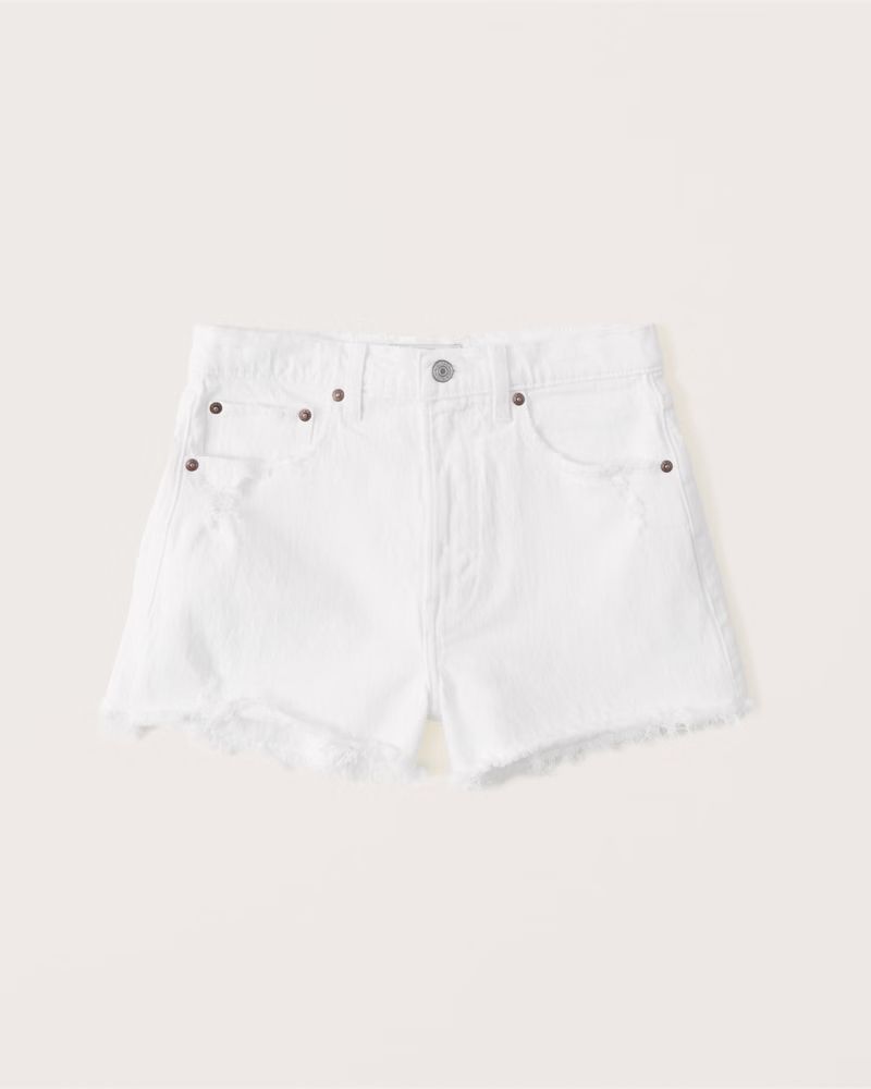 Women's High Rise Mom Shorts | Women's Bottoms | Abercrombie.com | Abercrombie & Fitch (US)