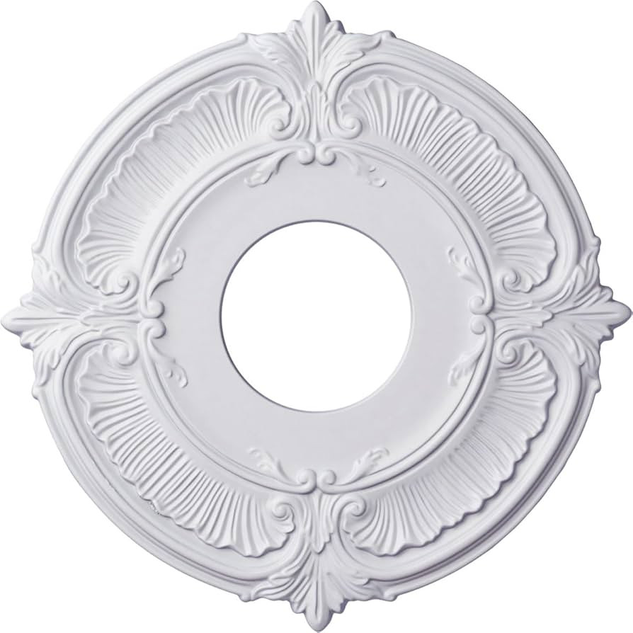 Ekena Millwork CM12AT Attica Ceiling Medallion, 12 3/4"OD x 3 1/2"ID x 1/2"P, Factory Primed | Amazon (US)