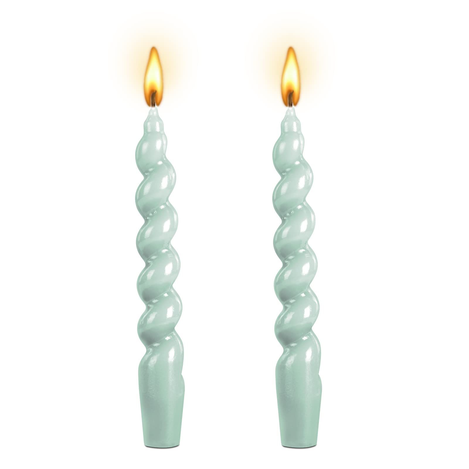 Berkebun 20CM Spiral Taper Candle -Conical Stick Candles,H7.5inch, for Holiday Wedding Party Wax ... | Amazon (US)