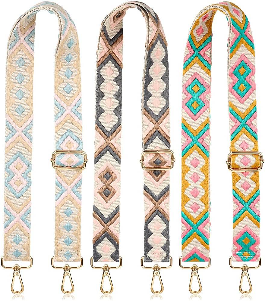 3 Pcs Purse Straps for Handbags Replacement Wide Shoulder Strap Adjustable Strap for Crossbody Ba... | Amazon (US)