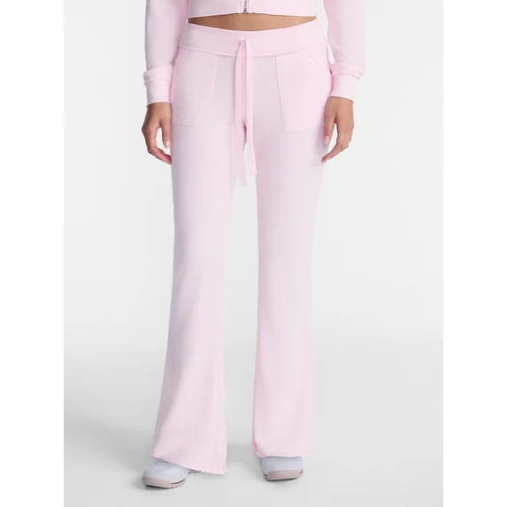No Boundaries Flare Leg French Terry Pant, Women's Sizes XXS-XXL | Walmart (US)