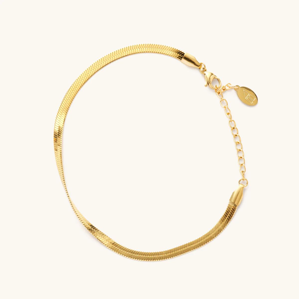 Gold Herringbone Bracelet | Nikki Smith Designs