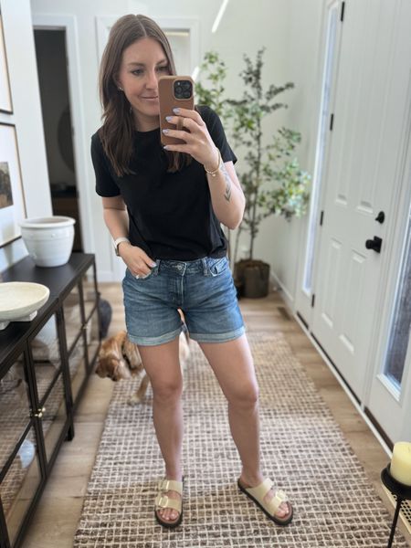 My go-to summer Jean shorts are on sale! This is my 3rd summer wearing this style and I love them! Perfect for casual summer days. They sell out every year! 

#LTKFindsUnder50 #LTKMidsize #LTKSaleAlert