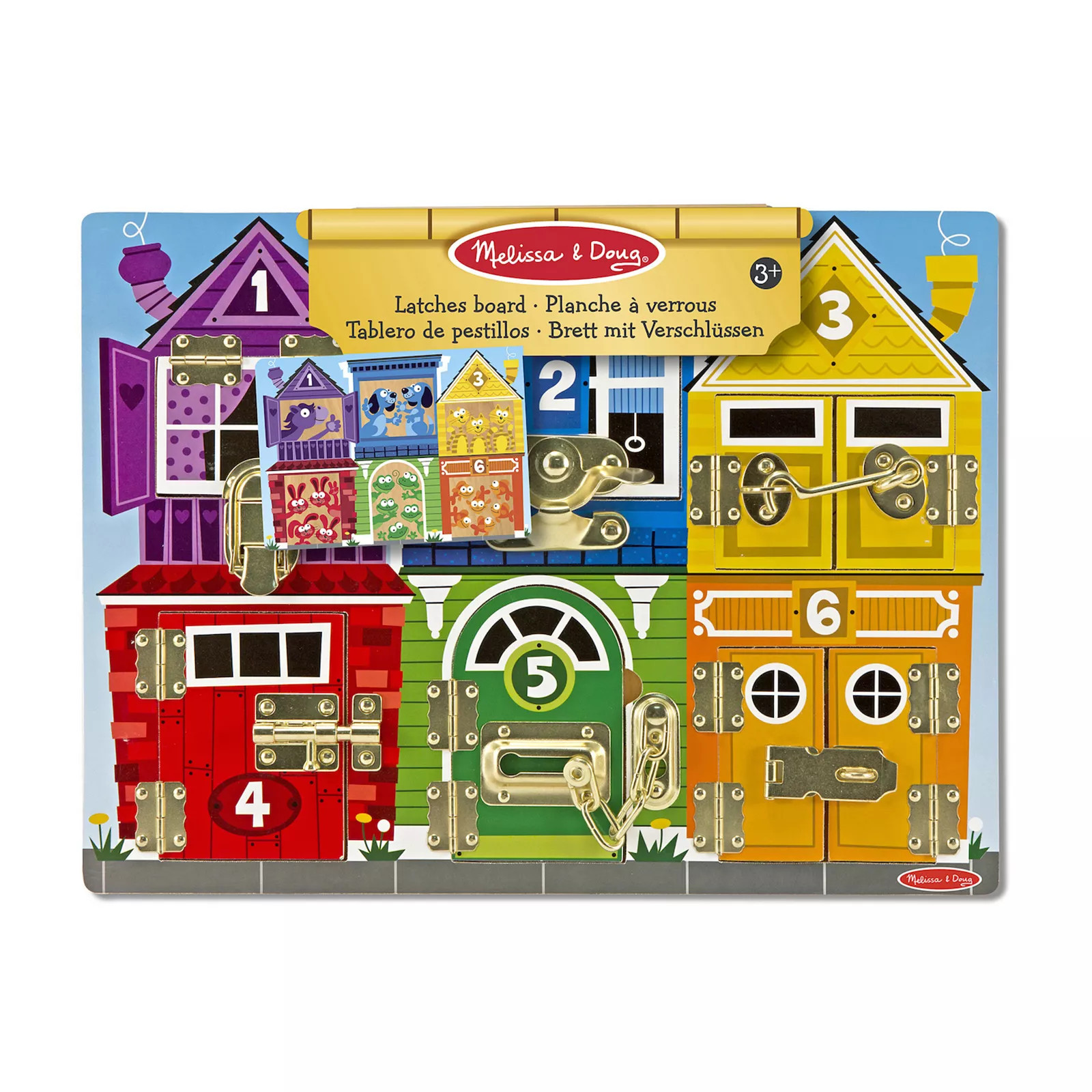 Melissa & Doug Latches Board Educational Activity Toy, Multi | Kohl's