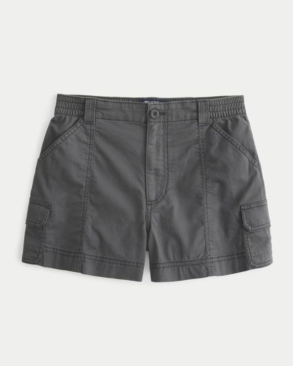 Ultra High-Rise Cargo Mom Shorts | Hollister (US)