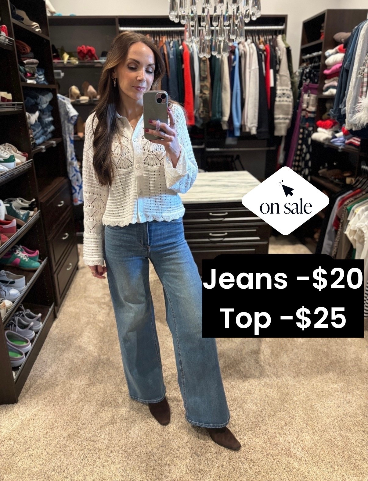 @Target sale is so good this week! 30% off select women clothing items! Wearing a 4 in the jeans and a small in the sweater 

#LTKootd #LTKgrwm
