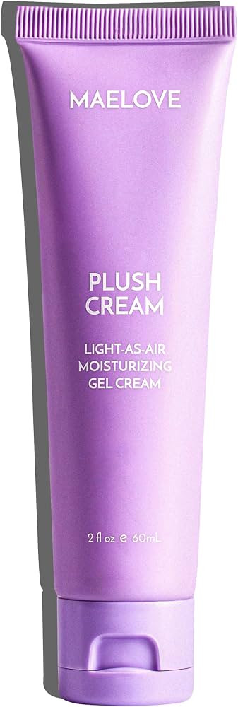 MAELOVE Plush Cream Lightweight Moisturizer, Unscented Hydrating Face Cream with Squalane, Hyalur... | Amazon (US)