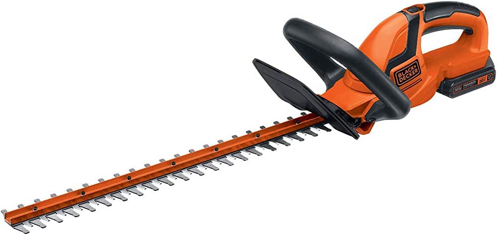 BLACK+DECKER 20V MAX Cordless Hedge Trimmer, 22 Inch Steel Blade, Reduced Vibration, Battery and ... | Amazon (US)