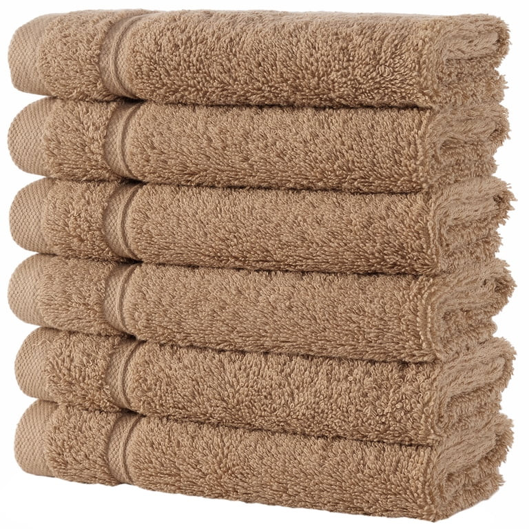6-Piece Washcloths | 100% Turkish Cotton, Spa & Hotel Towels Quality, Quick Dry Wash Cloths for y... | Walmart (US)