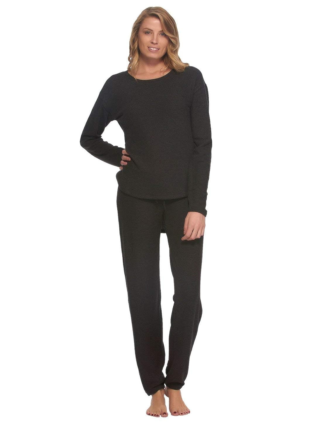 Felina | Comfyz Coco Women's 2-Piece Lounge Set | Brushed Jersey LS Top & Jogger | Amazon (US)