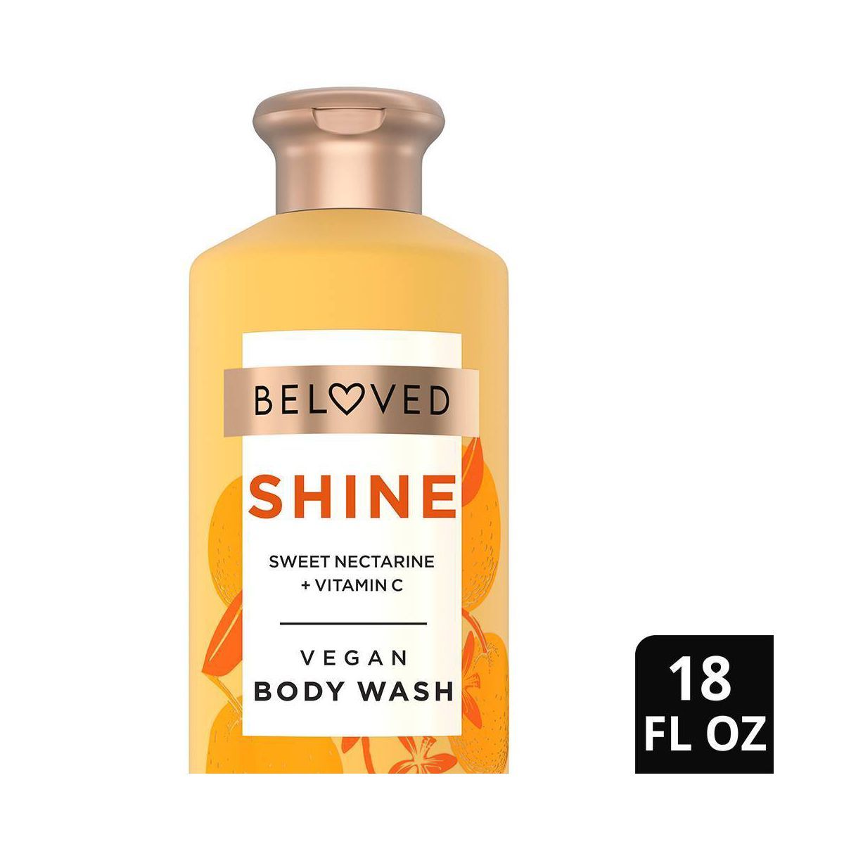 Beloved Shine Vegan Body Wash with Sweet Nectarine & Vitamin C - 18 fl oz | Target