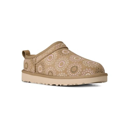 UGG Women's Classic Micro Sun Stitch Boot, Mustard Seed, 6 | Amazon (US)