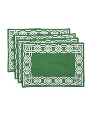 Set Of 4 Celtic Knot Embroidered Placemats | Kitchen & Dining Room | Marshalls | Marshalls
