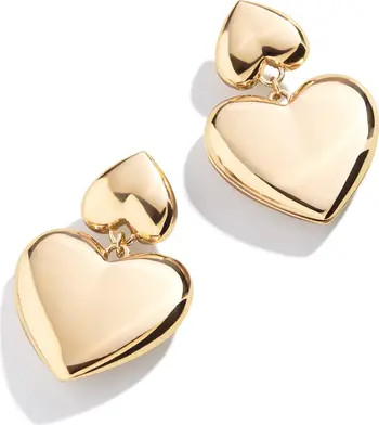BaubleBar Cora Double Heart Drop Earrings | Nordstrom | Nordstrom
