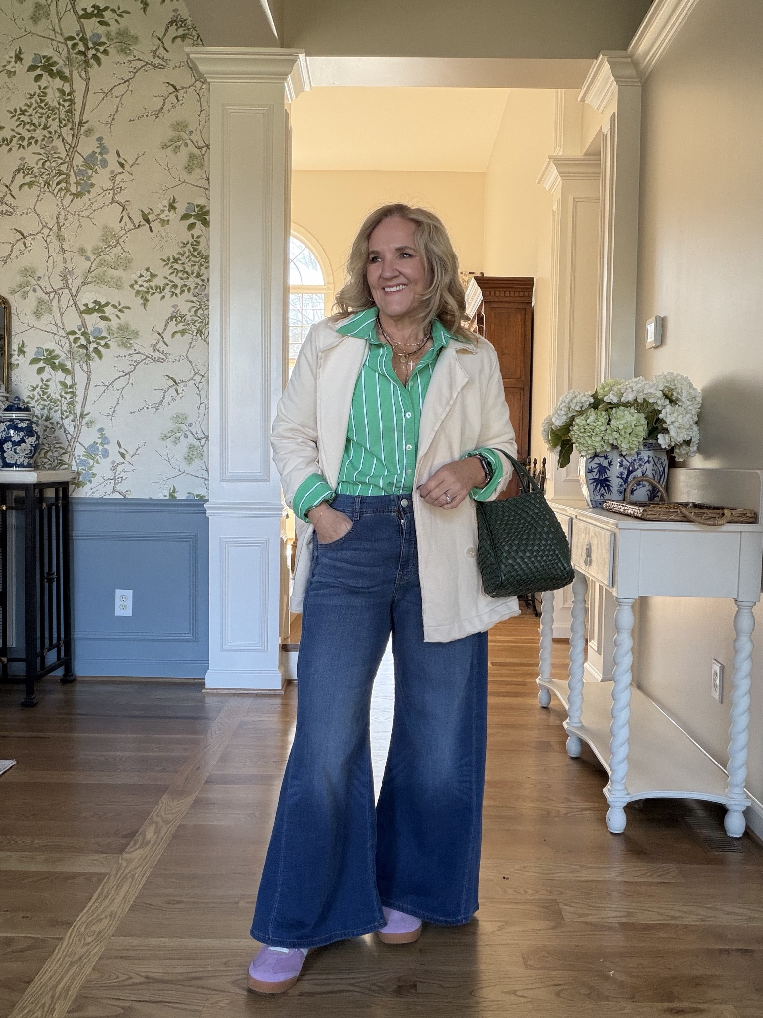 @anthropologie new arrivals! 
Sweatpants jeans size 29 petite they come in several styles. I am wearing the adi which is a Palazzo, they also come in the Izzy Paul lawn barrel and the Colette version
Striped glass size down to a small
Sweatshirt, blazer size medium
Dress dresses, size medium
Navy knit trouser size 8 petite
Sweater, blazer size medium
Peplin blouse size medium

Work outfits, travel, outfit, resortwear, Nashville outfit winter dresses spring dresses vacation dress French Terry jeans sweatpants jeans


#LTKOver40 #LTKWorkwear #LTKTravel